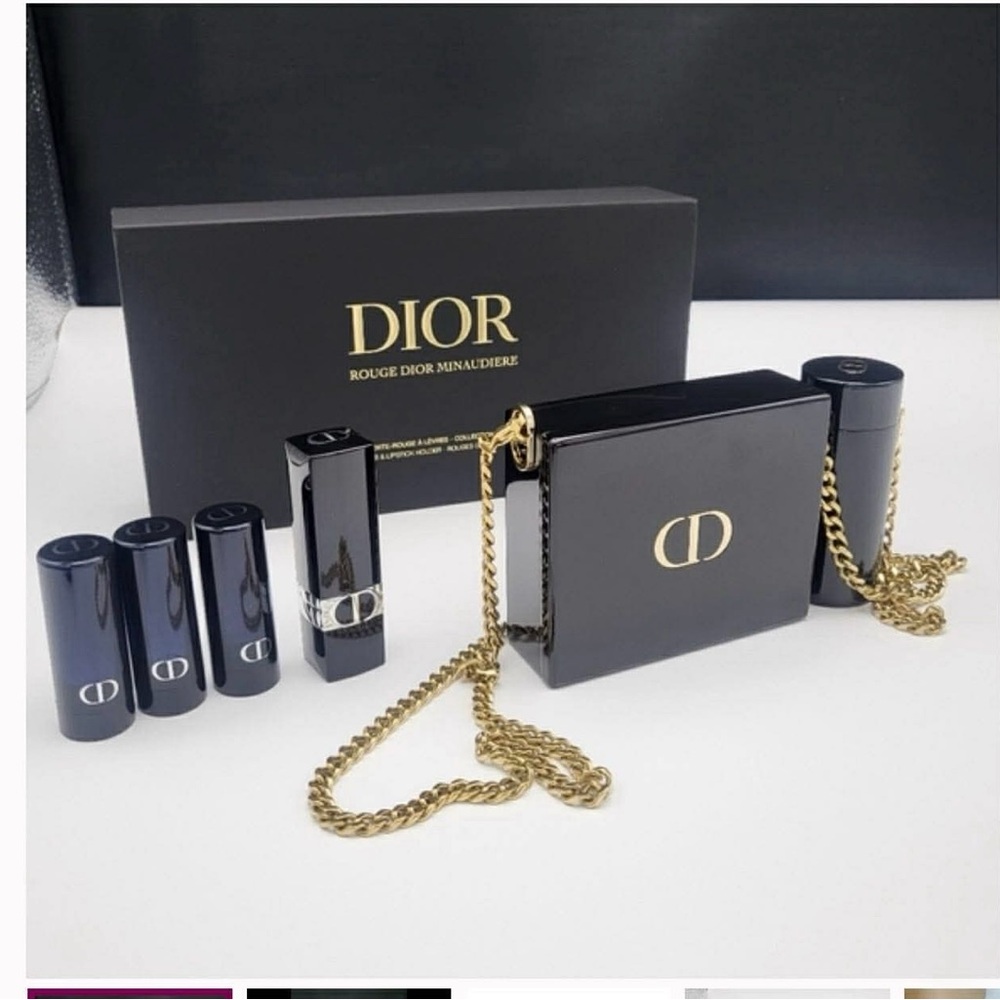 New Dior Rouge Dior Minaudiere Lipstick set with clutch 2022 limited edition